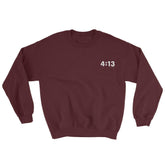 Embroidered Philippians 4:13 Sweatshirt I Can Do All Things Through Christ EternalChristianTees Maroon 2XL